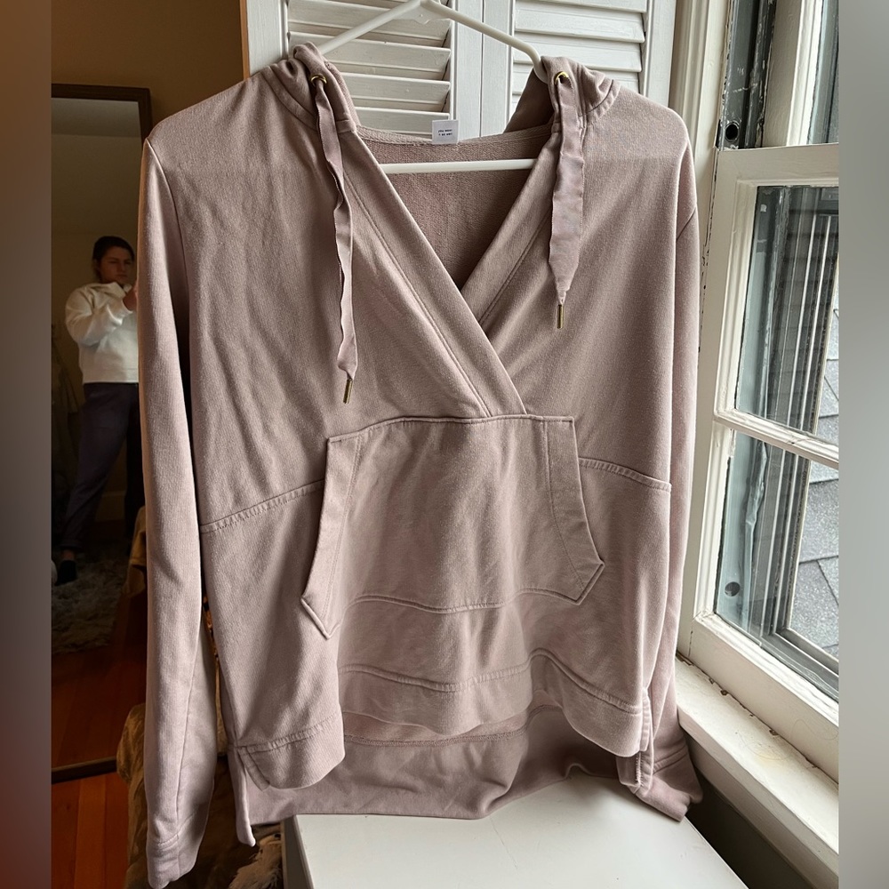 Old Navy lightweight crossover athleisure hoodie. Mauve pink. Size Sm